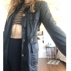 Vintage Mid Length Tory Burch Leather Jacket